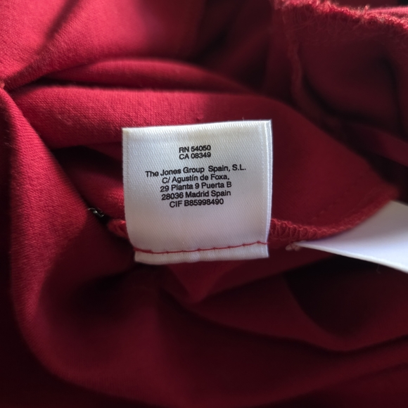 Anne Klein | Chic Crimson Long Sleeve Dress 0P - Picture 6 of 9